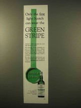 1963 Usher's Green Stripe Scotch Ad - $14.99