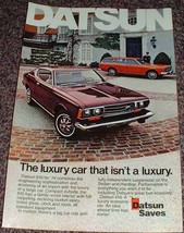 1974 Datsun 610 Car Ad, Luxury NICE!! - $14.99