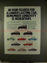 1981 Volvo Car Ad - Remember Longevity is Hereditary! - $14.99