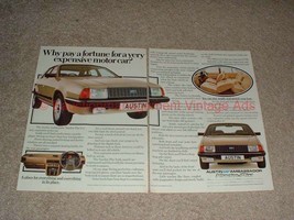 1982 2pg Austin Ambassador VandenPlas Car Ad - NICE! - $14.99