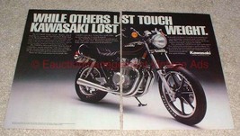1981 Kawasaki KZ550LTD Motorcycle 2-page Ad, NICE!! - $14.99