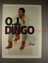 1982 Dingo Boots Boot Ad w/ O.J. Simpson, NICE!! - $14.99