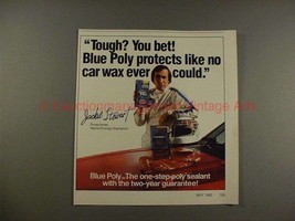 1982 Blue Poly Protectant ad w/ Jackie Stewart, Tough! - $14.99