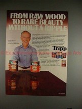 1982 Carver Tripp Wood Stain Ad w/ Harry Morgan!! - $14.99