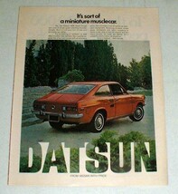 Vintage Datsun 1200 Sport Coupe Car Ad - Miniature - $14.99