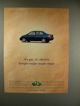 1999 Toyota Prius Car Ad - It's Gas, It's Electric! - $14.99