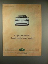 2000 Toyota Prius Car Ad - It's Gas, It's Electric! - $14.99