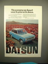 1972 Datsun 1200 2-door Sedan Ad - Economy Car! - $14.99