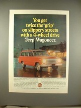 1966 Jeep Wagoneer Ad - Get Twice The Grip! - $14.99