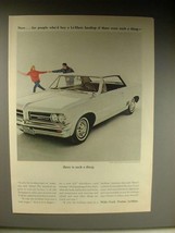 1963 Pontiac LeMans Hardtop Car Ad - Were Such a Thing - $14.99