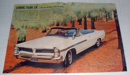 1963 Pontiac Bonneville Convertible Car Ad! - $14.99