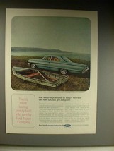 1964 Ford Galaxie 500 Car Ad - More Lasting Beauty - $14.99
