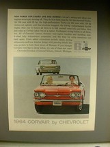 1964 Chevrolet Corvair Monza Convertible, Coupe Car Ad - $14.99