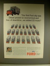 1963 Ford N-7000 Diesel Truck Ad - So Economical! - $14.99