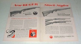 1966 Ruger Sporter, International Rifle Ad - Styles - $14.99