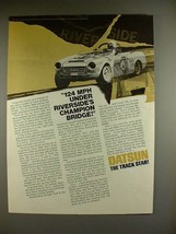 1969 Datsun 2000 Car Ad - Riverside's Champion Bridge - $14.99