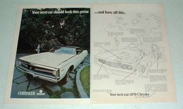 1970 Chrysler 300 Car Ad - Look Great, Have All This! - $14.99