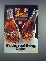 1971 Coca-Cola Soda Ad - It's Real Thing Coke - $14.99