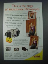 1954 Kodak Pony 135 Camera Ad - The Magic of Kodachrome - $14.99