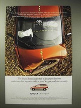 1998 Toyota Sienna Minivan Ad - Better in Crash Tests - $14.99
