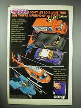 1980 Corgi Toy Ad - Supermobile, Superman Van, Copter - $14.99