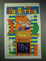 1983 Mattel Electronics Burger Time Video Game Ad - $14.99