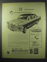 1960 Wolseley 15-60 Car Ad - Just Heavenly! - $14.99