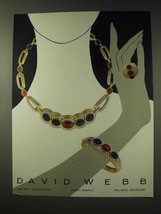 1982 David Webb Jewelry Ad - $14.99