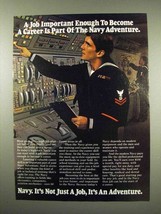 1982 U.S. Navy Ad - A Job Important Enough - $14.99