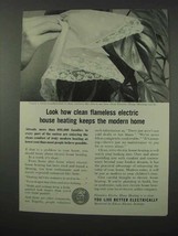 1961 Edison Electric Institute Ad - Clean House Heating - $14.99