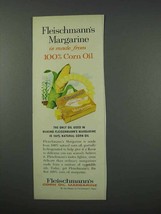 1961 Fleischmann's Corn Oil Margarine Ad - NICE - $14.99