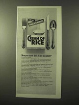 1964 Cream of Rice Cereal Ad - This is On My Diet? - $14.99