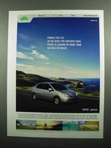2003 Toyota Prius Car Ad - Race for Greener Cars - $14.99