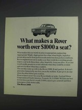 1968 Leyland Rover 2000 Car Ad - Costs Over $4000 - $14.99