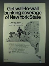 1968 Marine Midland Banks Ad - Coverage of New York - $14.99