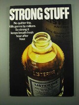 1969 Listerine Antiseptic Ad - Strong Stuff - $14.99