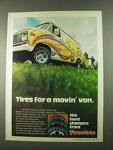 1974 Firestone Hard Charger Tires Ad - For a Movin' Van - $14.99
