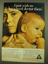 1970 Allied Van Lines Ad - Wish We Knew a Good Doctor - $14.99