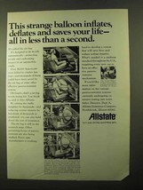1970 Allstate Insurance Ad - Strange Balloon Inflates - $14.99