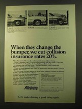 1970 Allstate Insurance Ad - Change The Bumper - $14.99