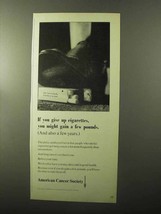 1970 American Cancer Society Ad - Give Up Cigarettes - $14.99