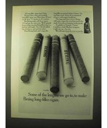 1970 Bering Cigar Ad - Imperial, Longfellow, Plaza - $14.99