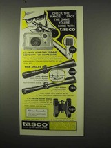 1975 Tasco Optics Ad - #29C Scope Guide; #624V Scope - $14.99