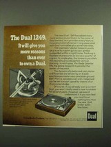 1976 Dual 1249 Turntable Ad - Give You More Reasons - $14.99