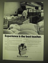 1970 KitchenAid Dishwasher Ad - Experience is Best - $14.99