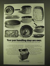 1970 KitchenAid Dishwasher Ad - Pan Handling Days - $14.99