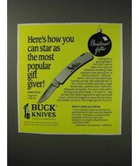 1993 Buck Knives Model 525A4 Ad - How You Can Star - $14.99