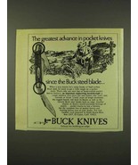 1973 Buck Knives Ad - The Greatest Advance - $14.99