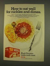 1976 Kraft Spaghetti with Meat Sauce Dinner Ad - $14.99