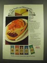 1975 Kraft Sandwich Cheese Ad - Fresh Cut Mozzarella - $14.99